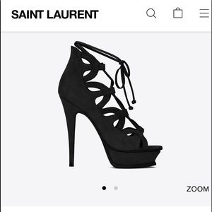 Saint Laurent suede Tribute sixteen platform-7